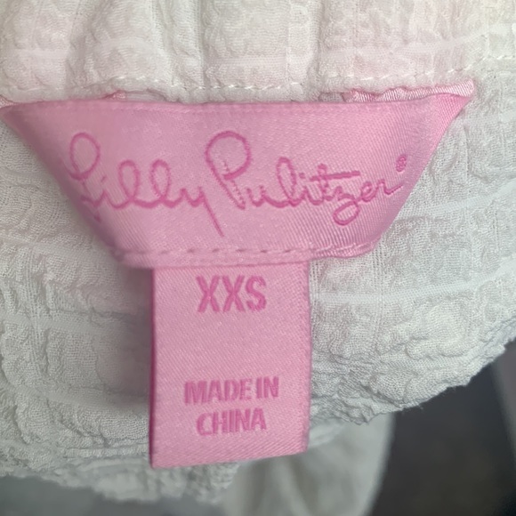 - Lilly Pulitzer Mays Top in white Size XXSmall Tank Top Ruffles Tassels 2… - Picture 8 of 12